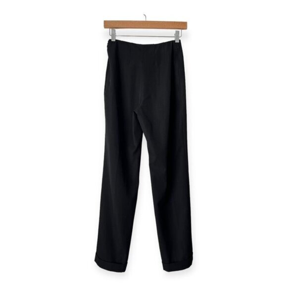 Chanel Black Wool CC Logo Skinny Wool Pants - Picture 3 of 10